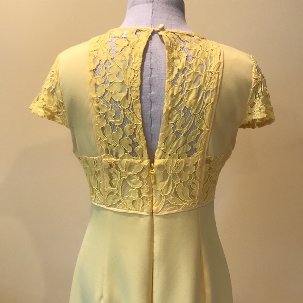 Women’s size 4 Work Dress Yellow Eva Mendes New York & Co dress GUC - Picture 4 of 8